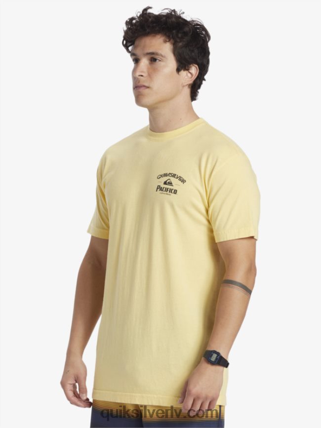 vīriešiem Quiksilver x Pacifico lockup t-krekls zelts 88064R2