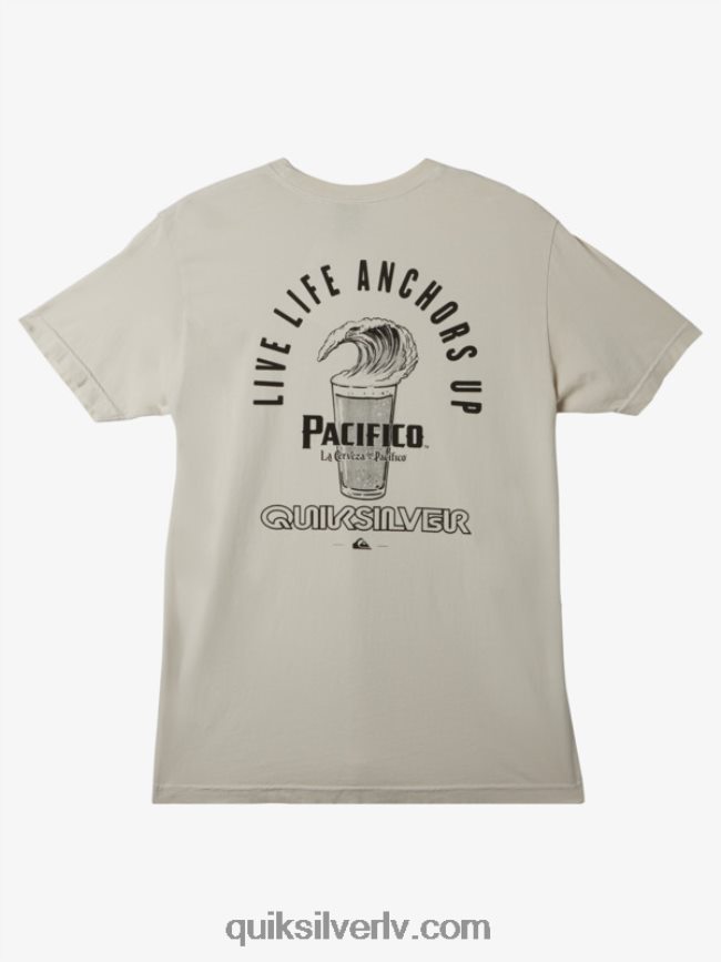 vīriešiem Quiksilver x Pacifico necīnieties ar putuplasta t-kreklu akmens 88064R11