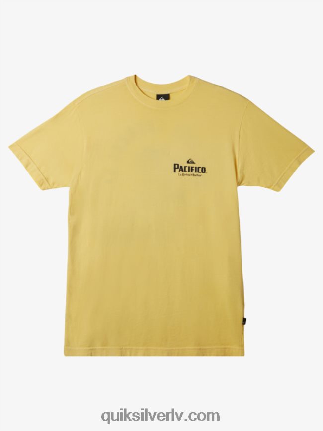 vīriešiem Quiksilver x Pacifico necīnieties ar putuplasta t-kreklu zelts 88064R12
