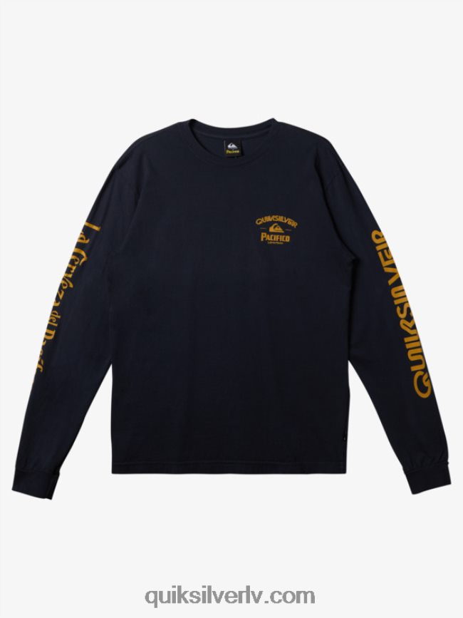 vīriešiem Quiksilver x Pacifico taisns šāvēja t-krekls ar garām piedurknēm jūras žakete 88064R6