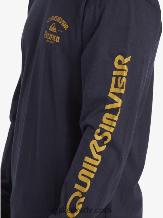vīriešiem Quiksilver x Pacifico taisns šāvēja t-krekls ar garām piedurknēm jūras žakete 88064R6