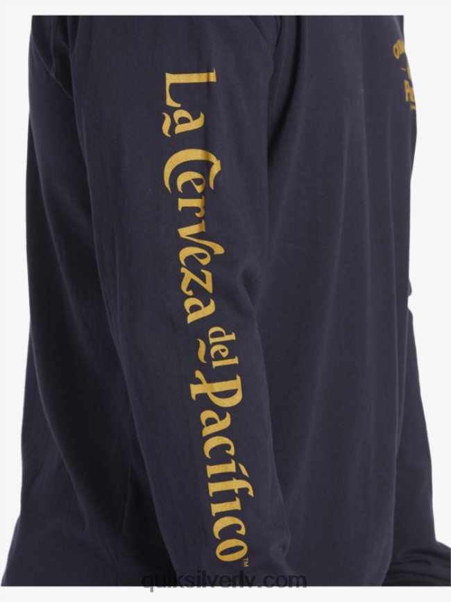 vīriešiem Quiksilver x Pacifico taisns šāvēja t-krekls ar garām piedurknēm jūras žakete 88064R6