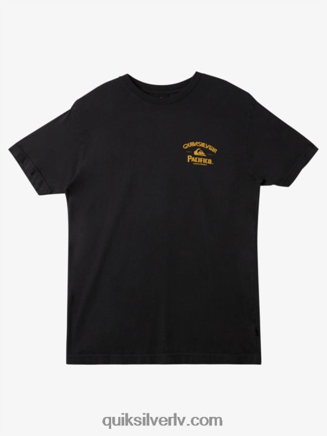 vīriešiem Quiksilver x Pacifico taisns šāvēja t-krekls asfalts 88064R8