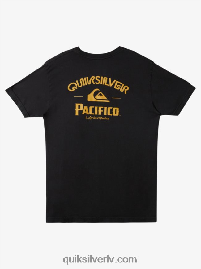 vīriešiem Quiksilver x Pacifico taisns šāvēja t-krekls asfalts 88064R8