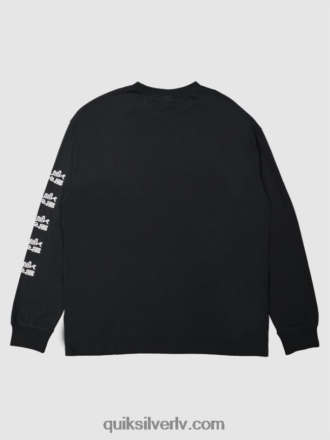 vīriešiem Quiksilver x Stab organisks t-krekls ar garām piedurknēm melns 88064R1845