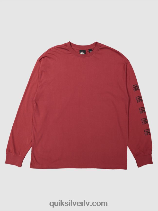 vīriešiem Quiksilver x Stab organisks t-krekls ar garām piedurknēm rubīna vīns 88064R1844