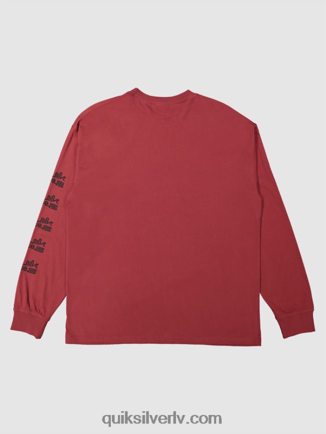 vīriešiem Quiksilver x Stab organisks t-krekls ar garām piedurknēm rubīna vīns 88064R1844