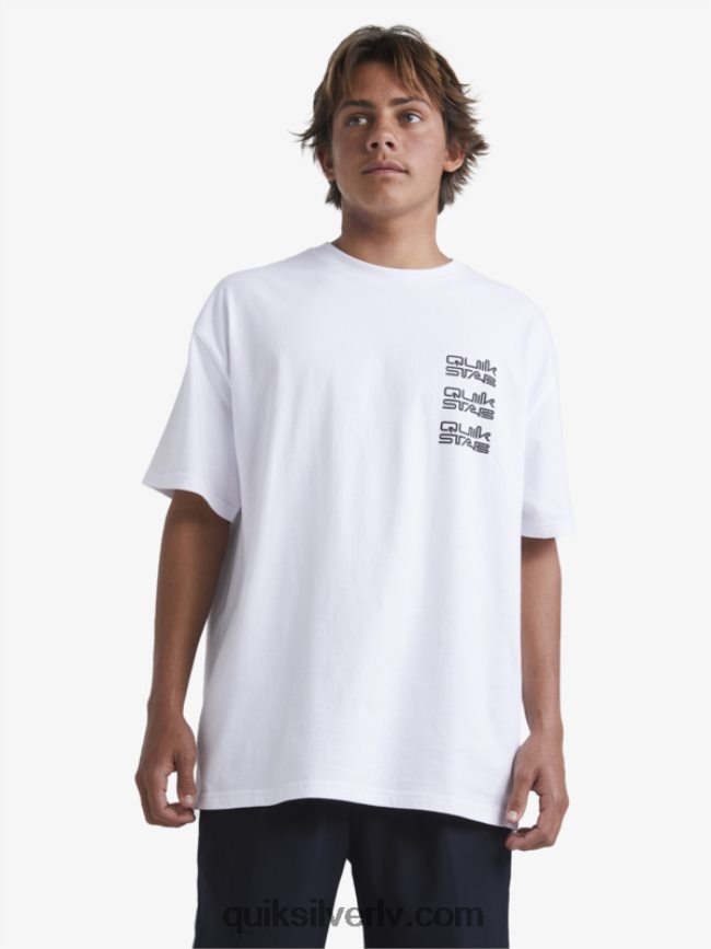 vīriešiem Quiksilver x Stab t-krekls balts 88064R1668