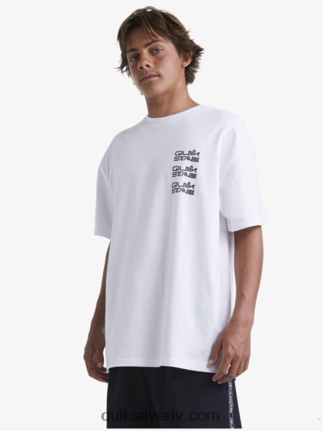 vīriešiem Quiksilver x Stab t-krekls balts 88064R1668