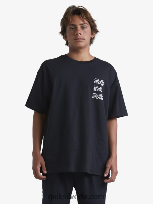 vīriešiem Quiksilver x Stab t-krekls melns 88064R1667