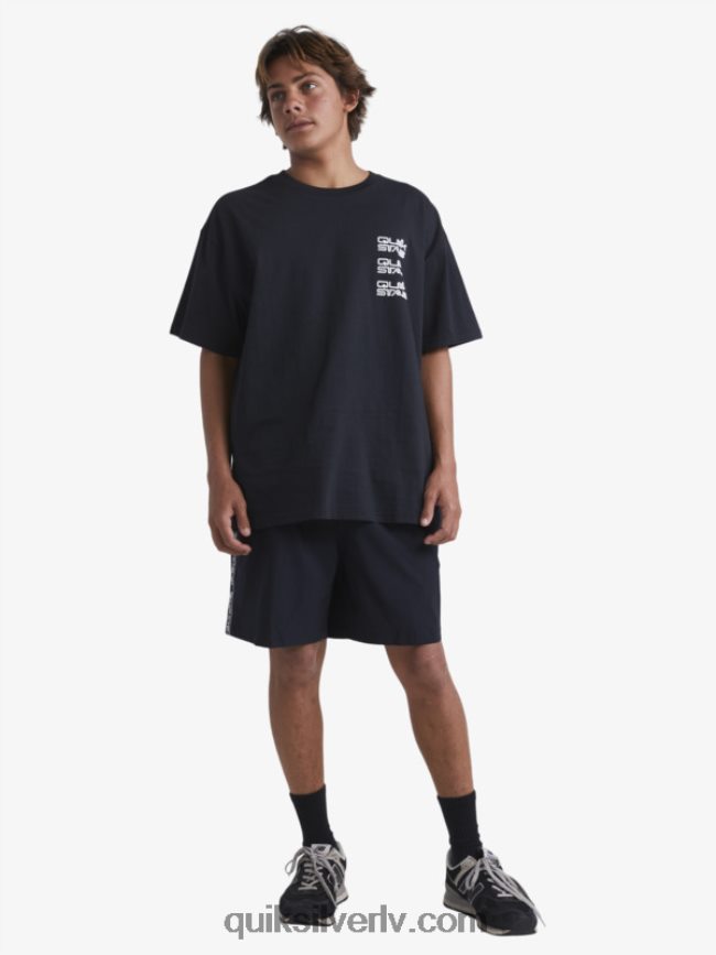 vīriešiem Quiksilver x Stab t-krekls melns 88064R1667