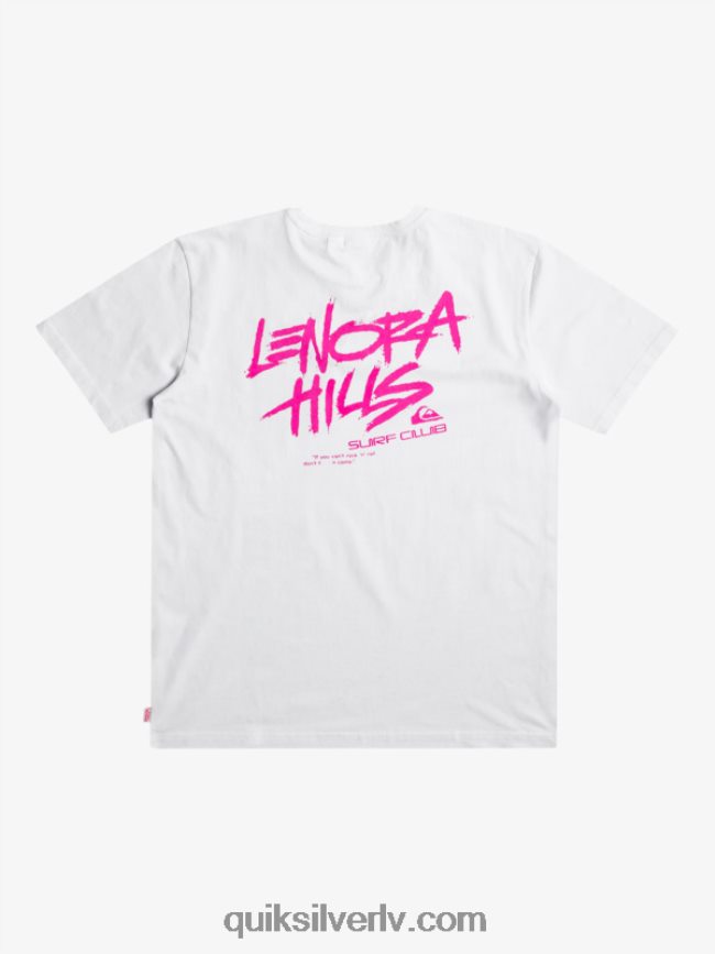 vīriešiem Quiksilver x Stranger lietas lenora t-krekls balts 88064R1839