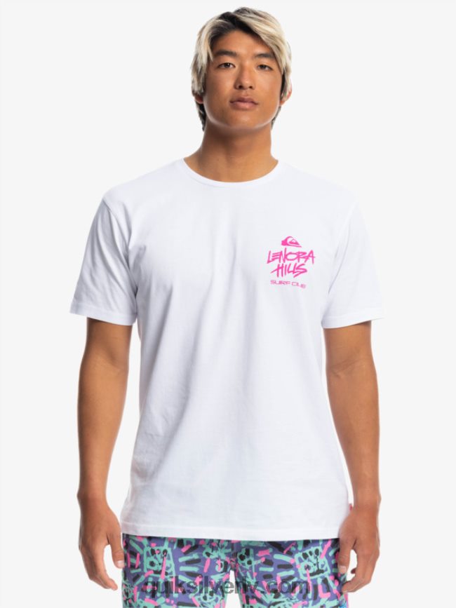 vīriešiem Quiksilver x Stranger lietas lenora t-krekls balts 88064R1839