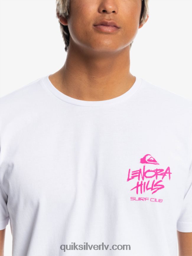 vīriešiem Quiksilver x Stranger lietas lenora t-krekls balts 88064R1839