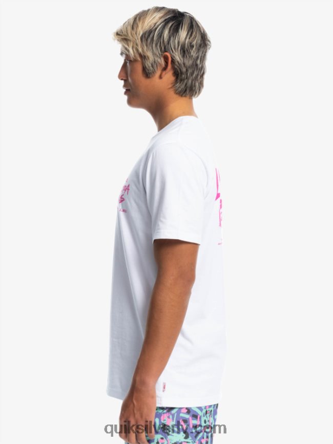 vīriešiem Quiksilver x Stranger lietas lenora t-krekls balts 88064R1839