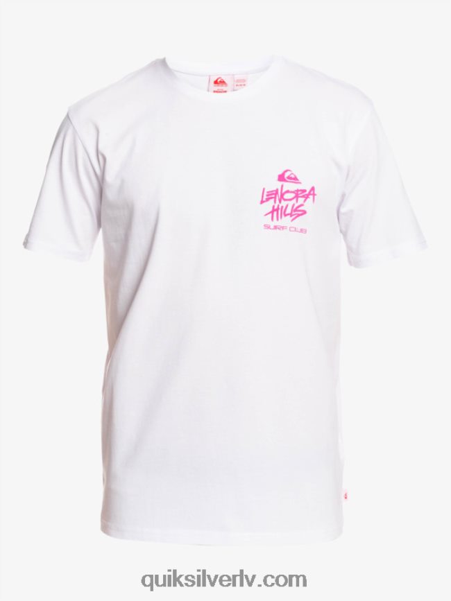 vīriešiem Quiksilver x Stranger lietas lenora t-krekls balts 88064R1839