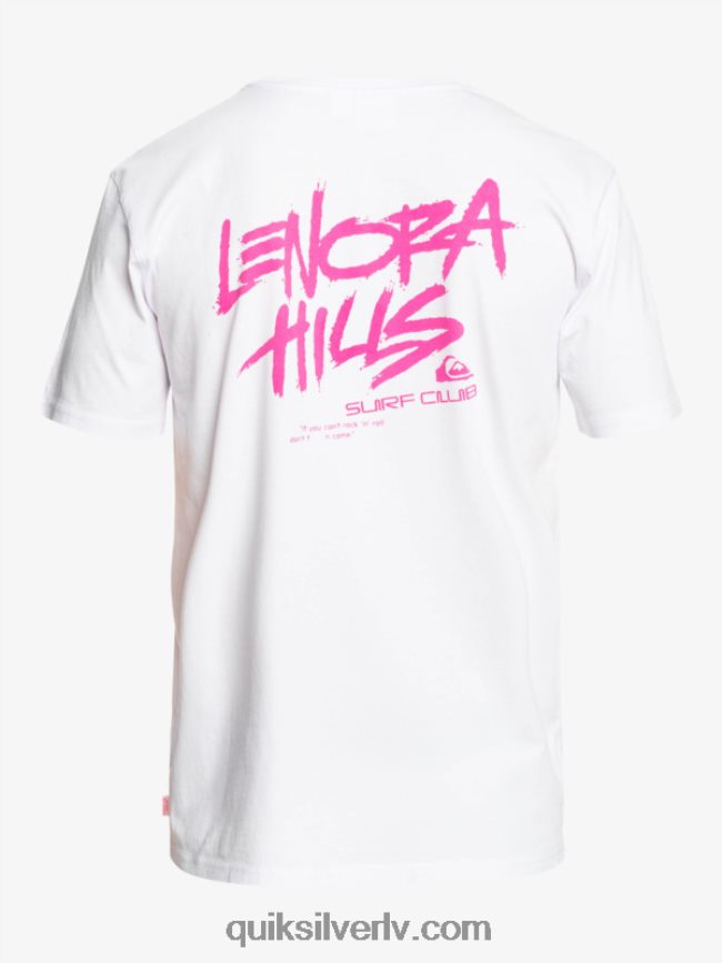vīriešiem Quiksilver x Stranger lietas lenora t-krekls balts 88064R1839