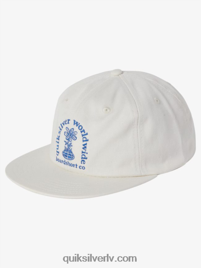 vīriešiem Quiksilver Fortune Snapback cepure balts 88064R549