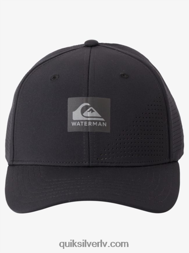 vīriešiem Quiksilver Waterman Perf turf snapback cepure melns 88064R1007