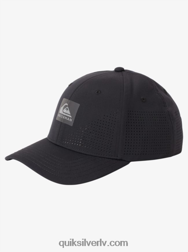 vīriešiem Quiksilver Waterman Perf turf snapback cepure melns 88064R1007