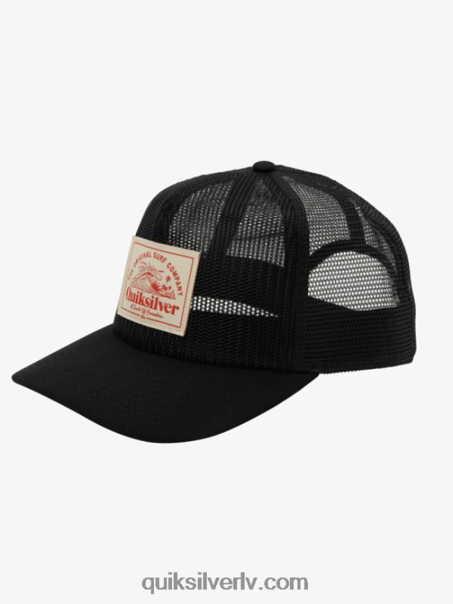 vīriešiem Quiksilver acs up trucker cepure melns 88064R1075