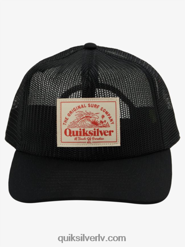 vīriešiem Quiksilver acs up trucker cepure melns 88064R1075
