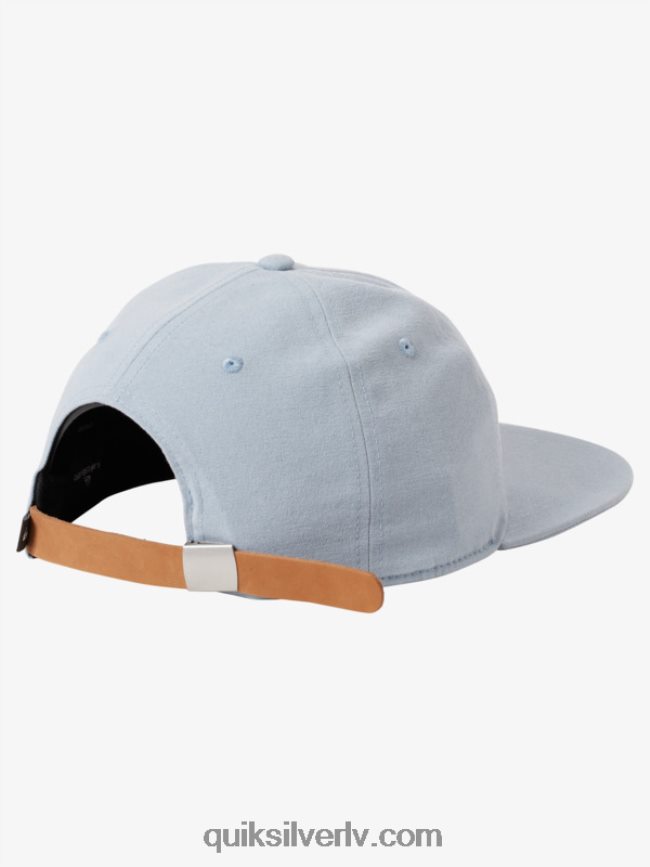 vīriešiem Quiksilver arvo kickback canvas strapback cepure ešlija zila 88064R1687