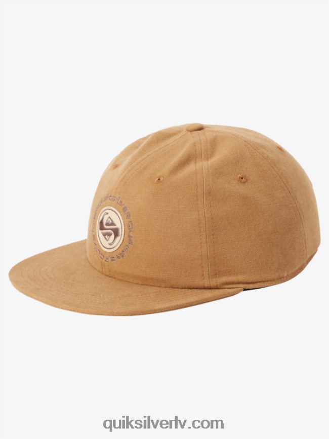 vīriešiem Quiksilver arvo kickback canvas strapback cepure smiltsērkšķu brūns 88064R1688