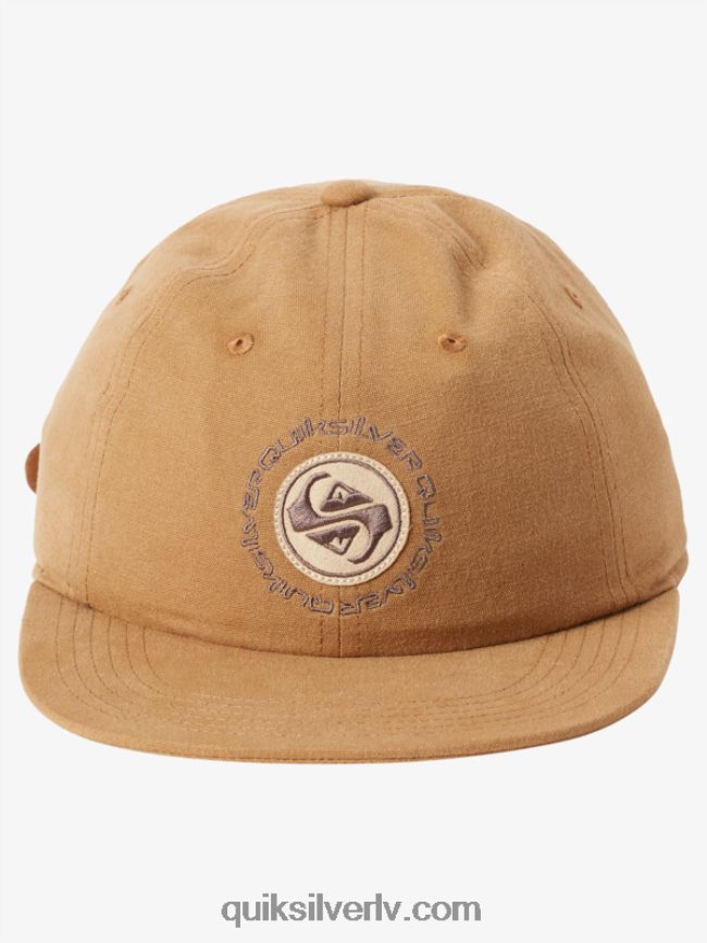 vīriešiem Quiksilver arvo kickback canvas strapback cepure smiltsērkšķu brūns 88064R1688