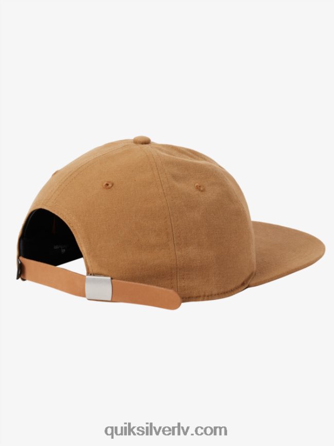 vīriešiem Quiksilver arvo kickback canvas strapback cepure smiltsērkšķu brūns 88064R1688