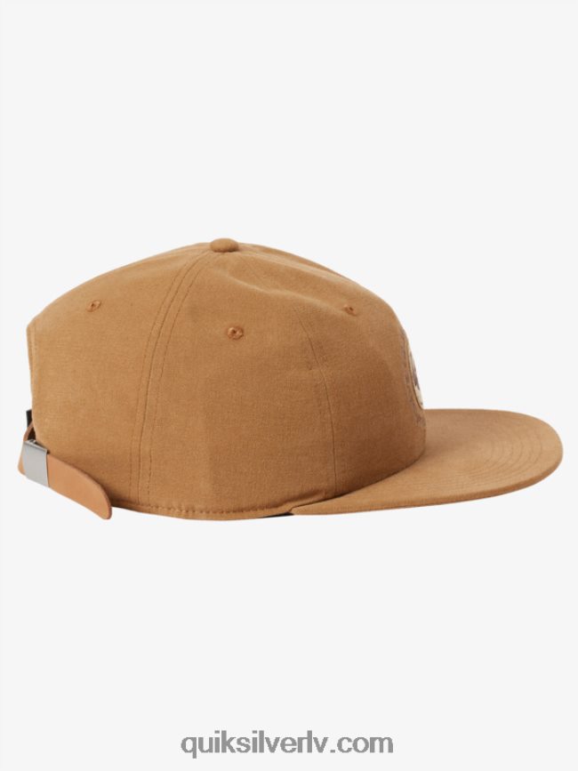 vīriešiem Quiksilver arvo kickback canvas strapback cepure smiltsērkšķu brūns 88064R1688