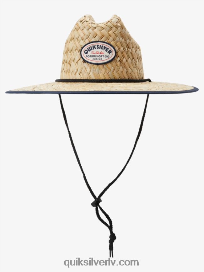 vīriešiem Quiksilver autsaidera americana salmu glābēja cepure pusnakts flote 88064R414