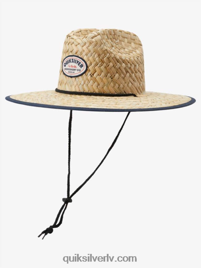 vīriešiem Quiksilver autsaidera americana salmu glābēja cepure pusnakts flote 88064R414