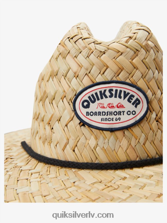 vīriešiem Quiksilver autsaidera americana salmu glābēja cepure pusnakts flote 88064R414