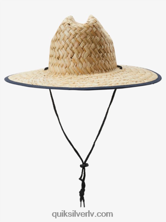 vīriešiem Quiksilver autsaidera americana salmu glābēja cepure pusnakts flote 88064R414
