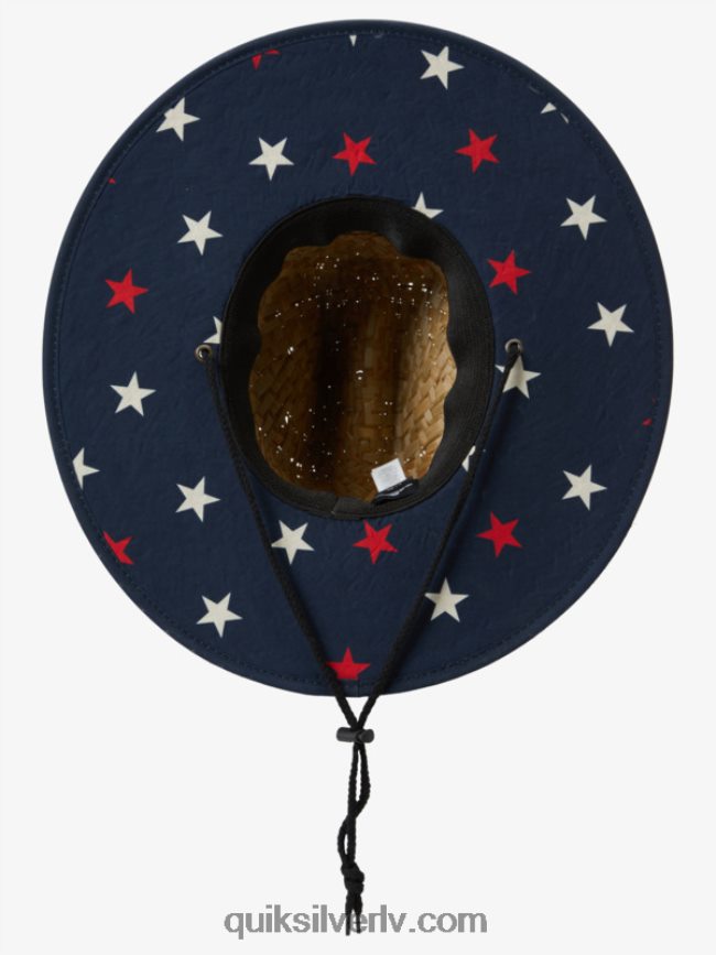 vīriešiem Quiksilver autsaidera americana salmu glābēja cepure pusnakts flote 88064R414