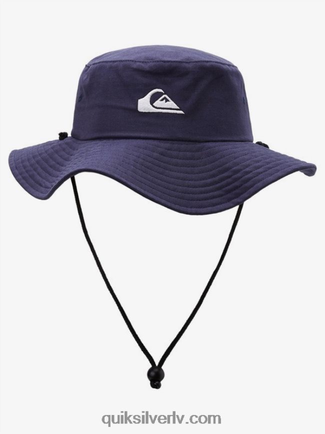 vīriešiem Quiksilver bushmaster safari boonie cepure zīmotnes zilā krāsā 88064R122