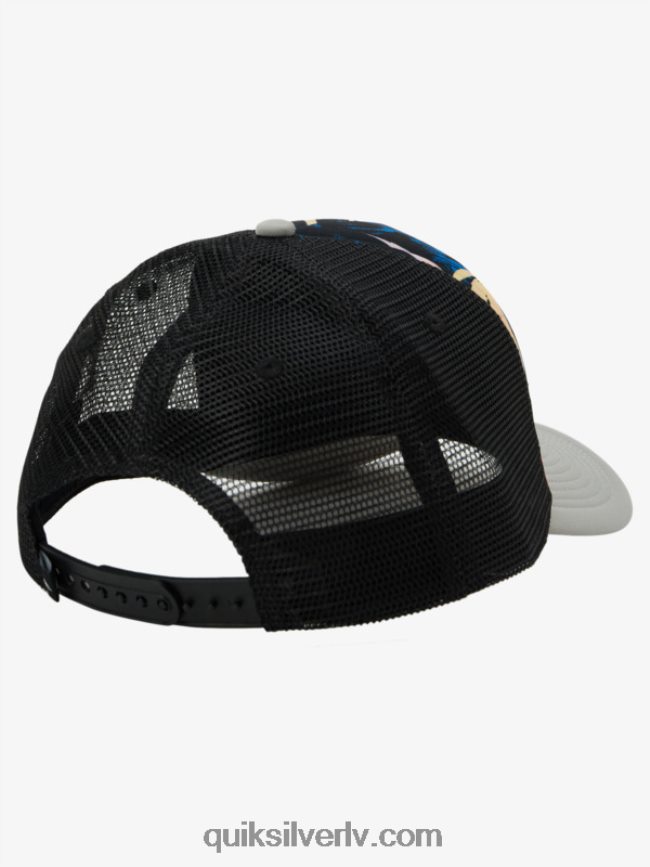 vīriešiem Quiksilver buzzard coop trucker cepure melni saplēsti 88064R1051