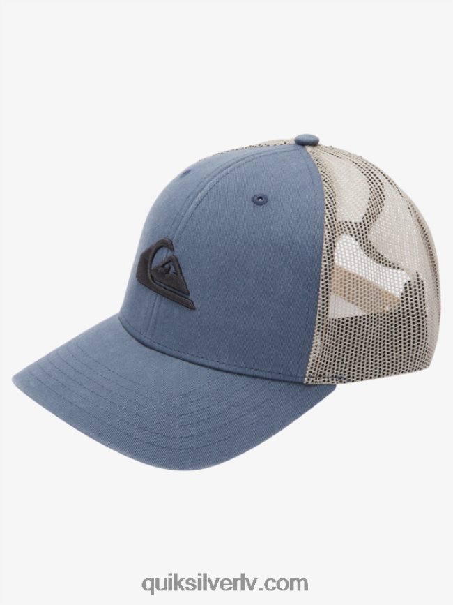 vīriešiem Quiksilver grounder trucker cepure tumšs šīferis 88064R602