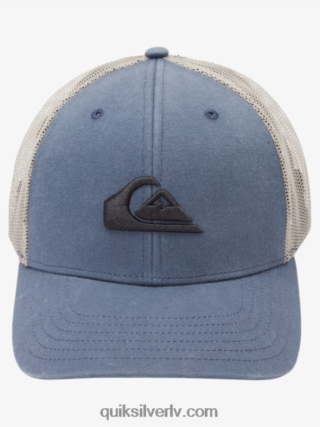 vīriešiem Quiksilver grounder trucker cepure tumšs šīferis 88064R602