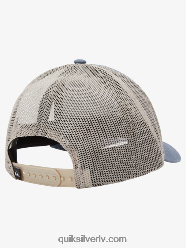 vīriešiem Quiksilver grounder trucker cepure tumšs šīferis 88064R602