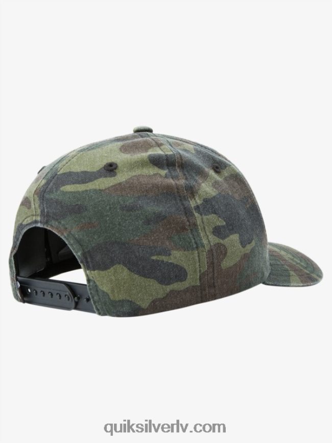 vīriešiem Quiksilver iezemēta amerika snapback cepure camo 88064R796