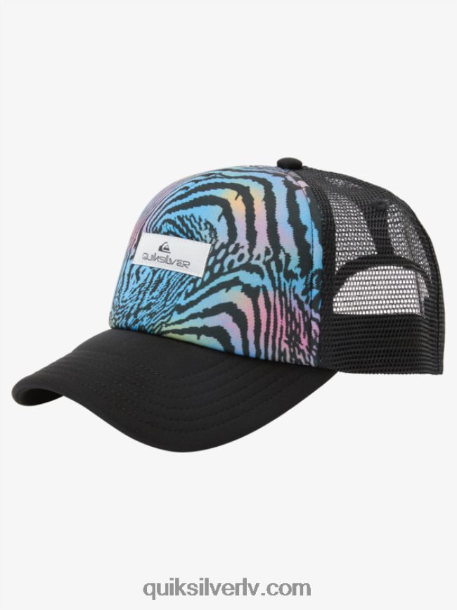 vīriešiem Quiksilver magpie coop trucker cepure asfalts 88064R565