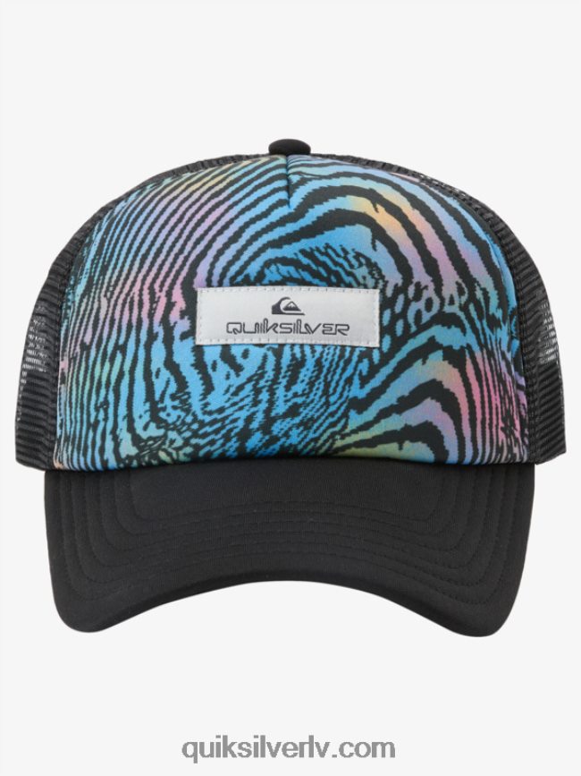 vīriešiem Quiksilver magpie coop trucker cepure asfalts 88064R565