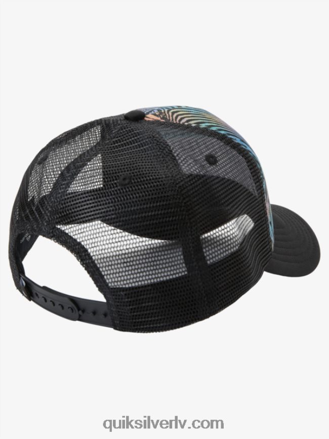 vīriešiem Quiksilver magpie coop trucker cepure asfalts 88064R565