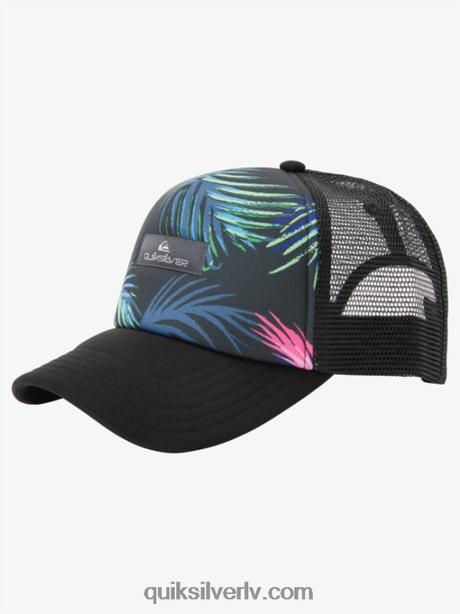 vīriešiem Quiksilver magpie coop trucker cepure melns 88064R562