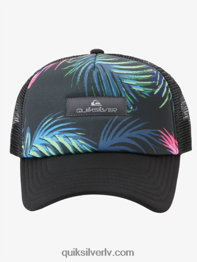 vīriešiem Quiksilver magpie coop trucker cepure melns 88064R562