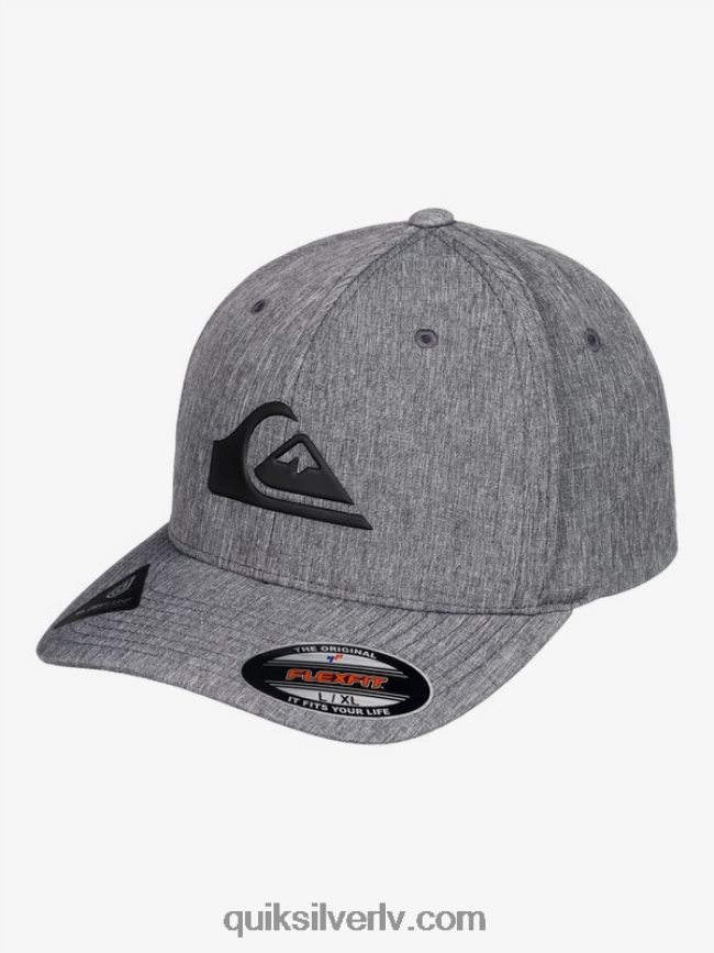 vīriešiem Quiksilver pastiprināta flexifit cepure melns 88064R942
