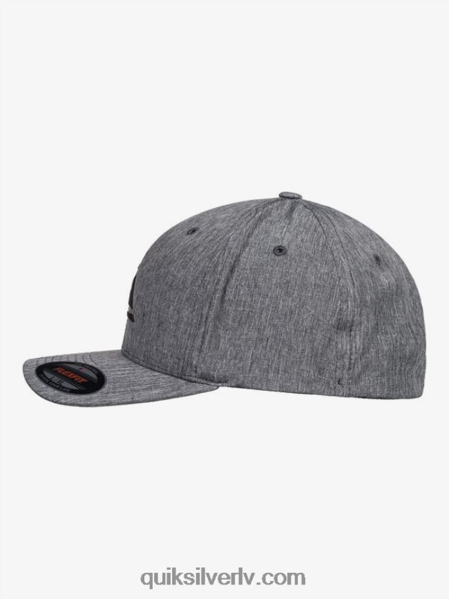 vīriešiem Quiksilver pastiprināta flexifit cepure melns 88064R942