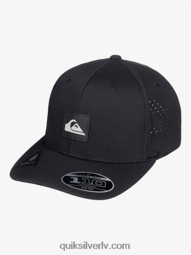 vīriešiem Quiksilver pielāgota flexfit cepure melns 88064R806